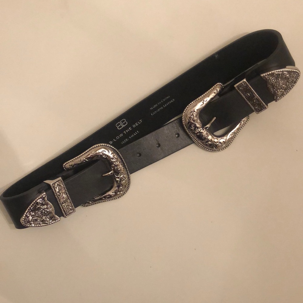 B-Low The Belt Bri Bri Belt in Black & Silver